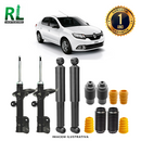 Kit Completo de Amortecedores Dianteiros e Traseiros Logan 2014 a 2019 - Remanufaturado. Com Kits Batentes e Guarda-pó