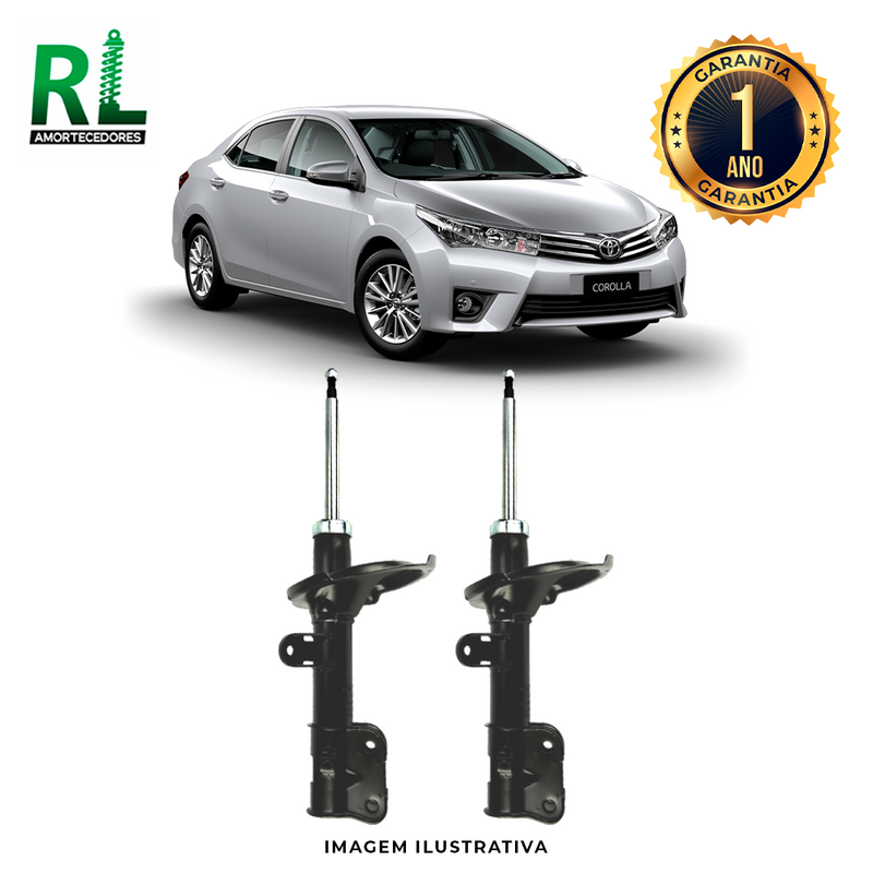 Amortecedor Dianteiro Corolla 2009 a 2014, Remanufaturado O Par