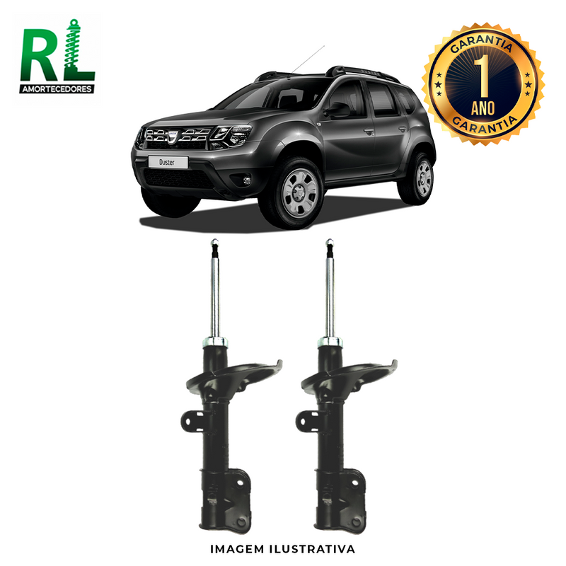 Amortecedor Dianteiro Duster 2011 a 2018, Remanufaturado O Par