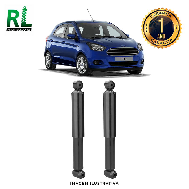 Amortecedor Traseiro Novo Ford Ka, Remanufaturado O Par