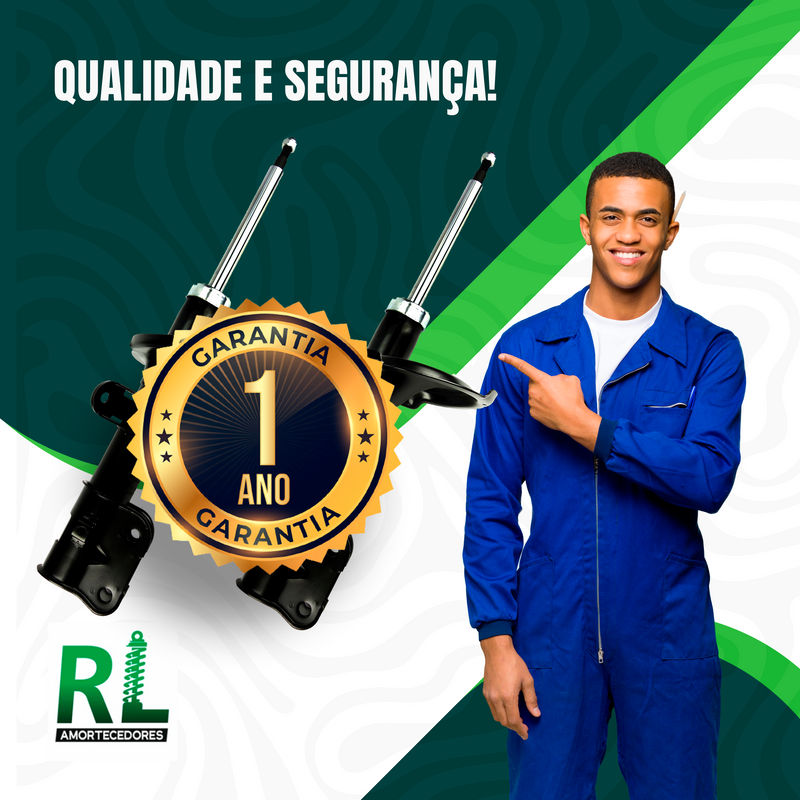 Amortecedores Dianteiros Jetta 1990 Até 2021, com kits de Batente e Guarda-pó, - Remanufaturado