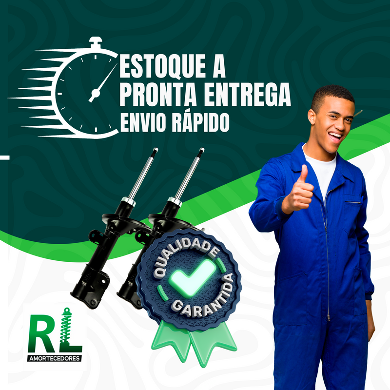 Kit Completo de Amortecedores Dianteiros e Traseiros Voyage Moderno 2008 a 2023 - Remanufaturado. Com Kits Batentes e Guarda-pó