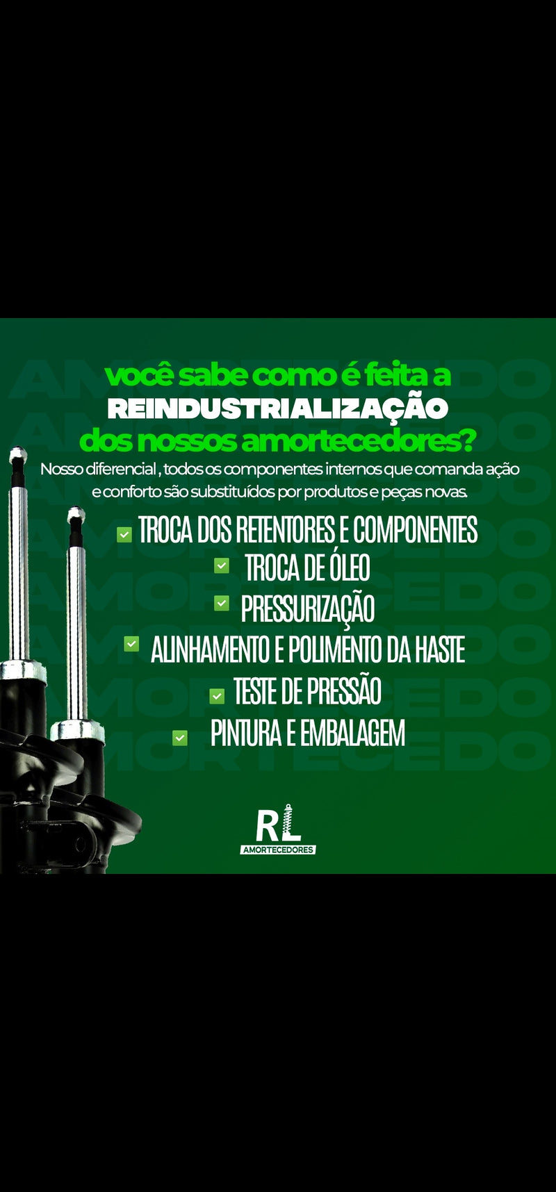 Kit Completo de Amortecedores Dianteiros e Traseiros Fox 2003 a 2015 - Remanufaturado. Com Kits Batentes e Guarda-pó